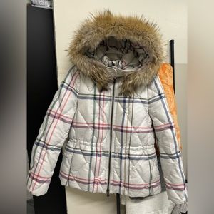 Coach Down Puffer with Fur Trim